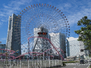ferris wheel and towers